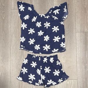 btween Navy and White Kids Matching Set